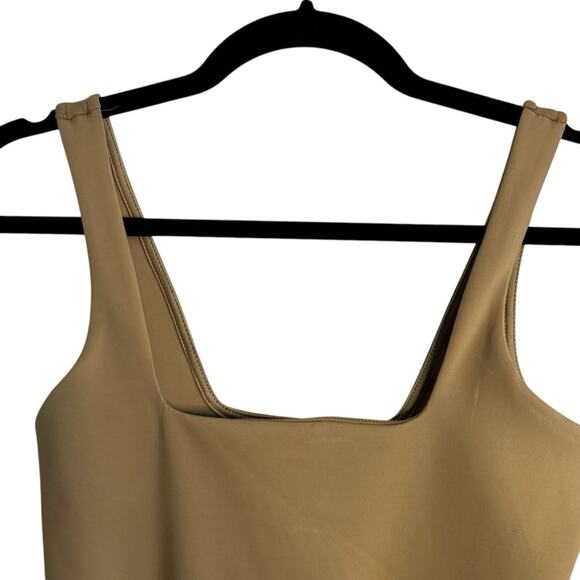 Good American Scuba Modern Tank Thong Pecan Bodysuit - Picture 3 of 8